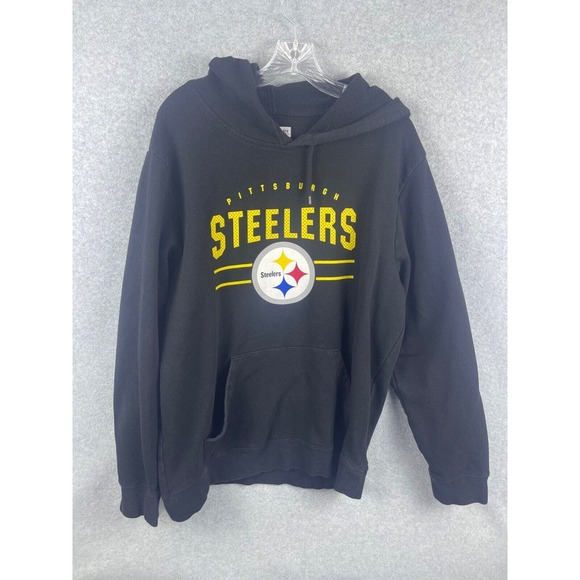 Unbranded Other - Pittsburgh Steelers Hoodie Men's L Black Long Sleeve Pullover NFL Football